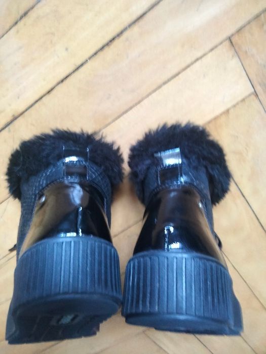 Remonte Botki damskie ocieplane  Black czarne