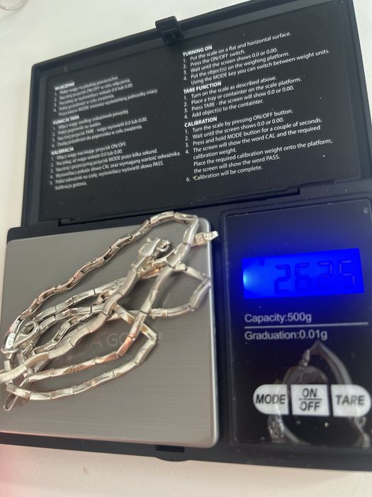 Srebrny komplet ocechowany w Poznaniu