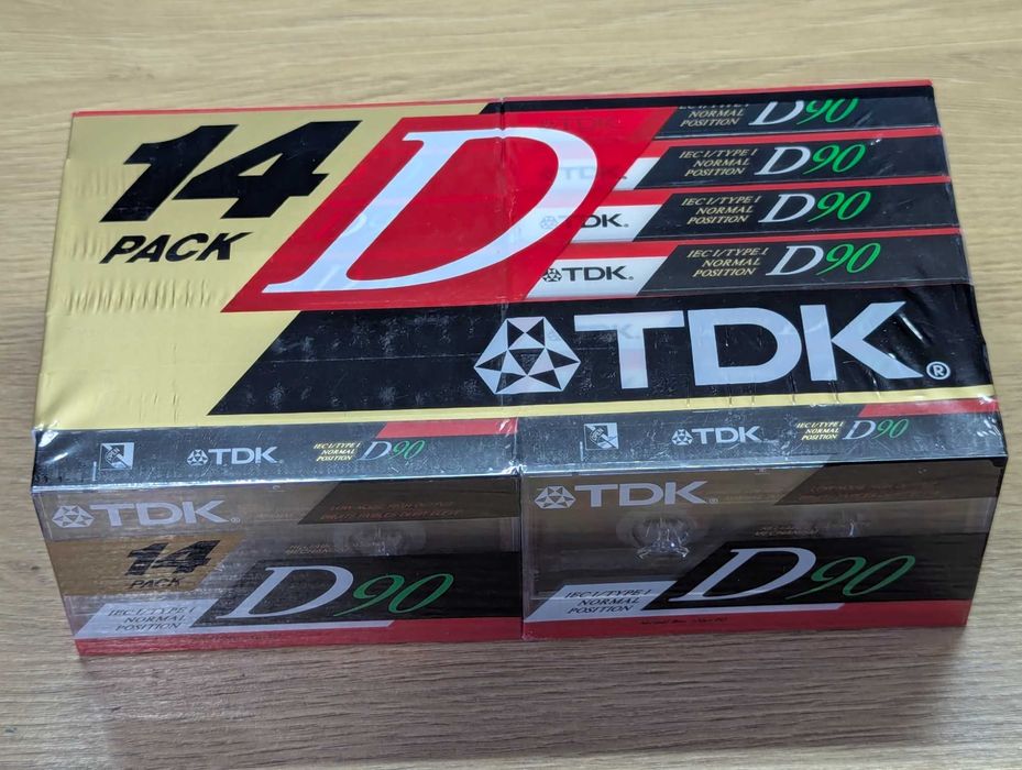 Аудіо касети TDK D90  пак  14 штук аудиокасети
