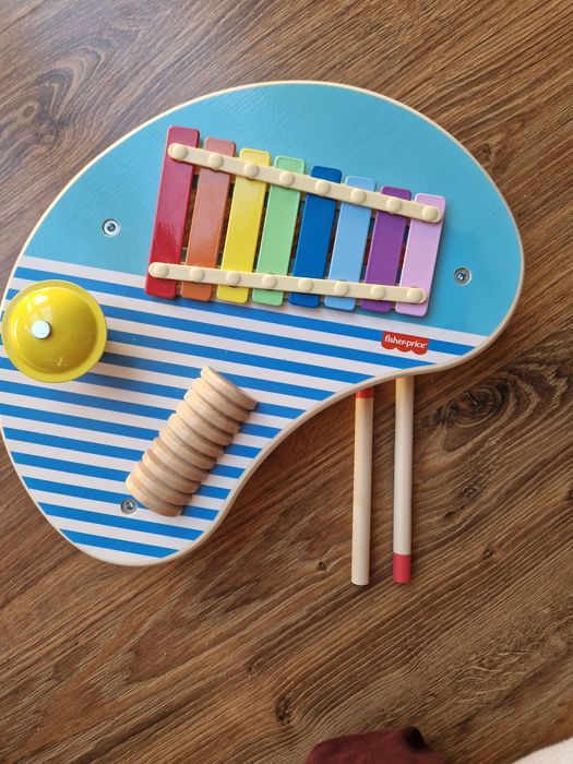 Muzyczny stolik dla dzieci drewniany Fisher Price
