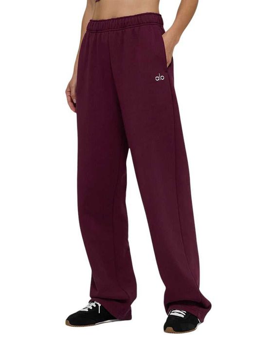 Штани спортивні Alo Yoga Accolade Straight Leg Sweatpant Burgundy