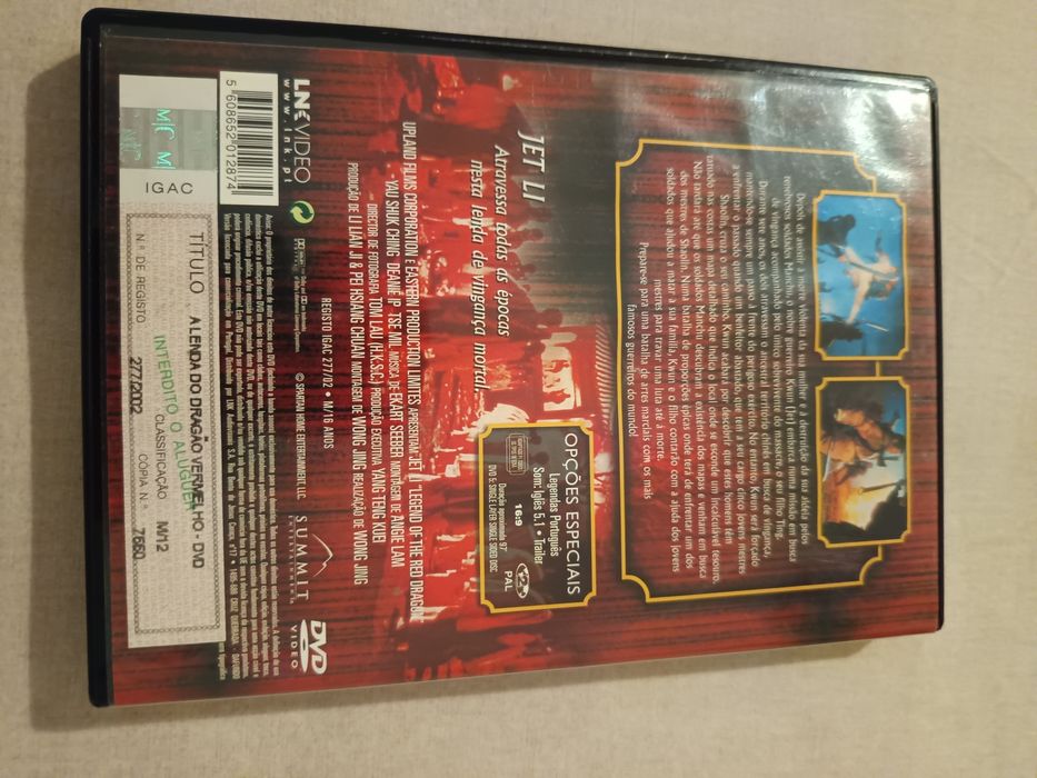 DVD a lenda do dragão vermelho