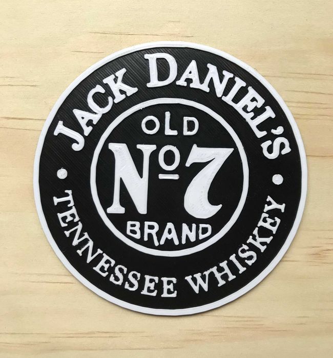 Base para copos Jack Daniel's / Base copos personalizável-Impressão 3D