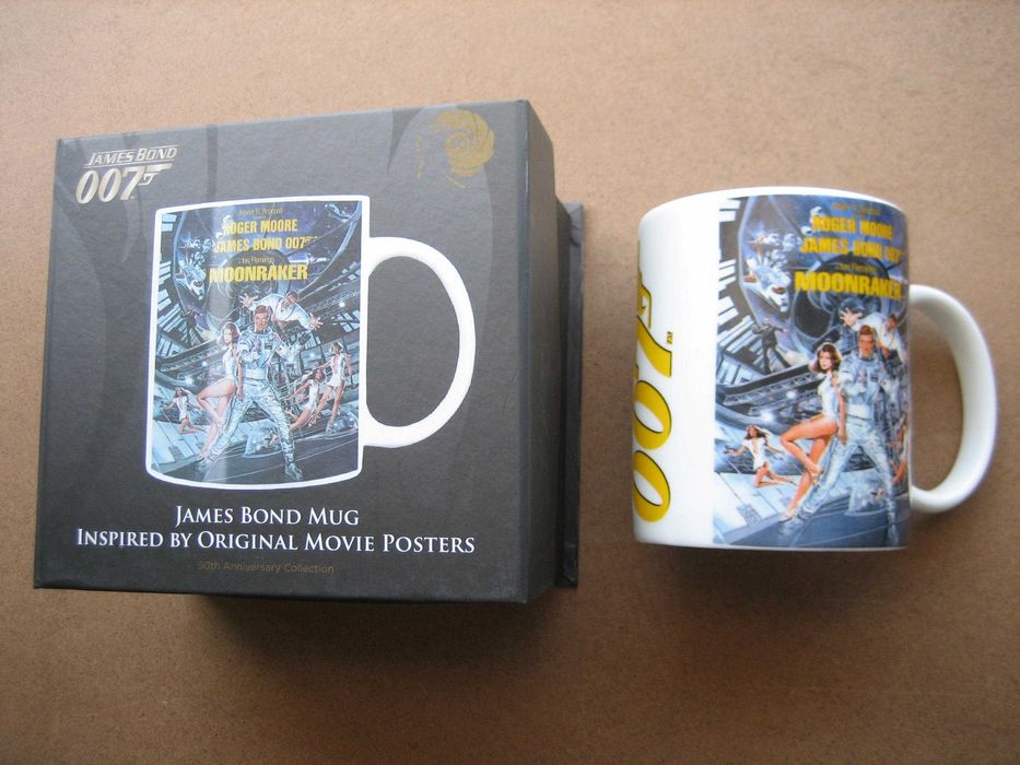 Coleção Canecas 50 anos do James Bond 007 c/ Embalagens NOVAS