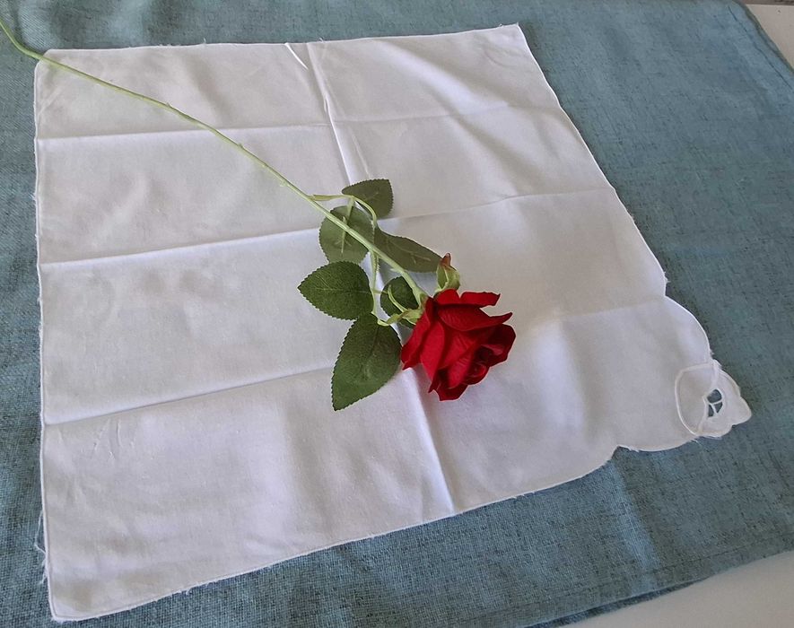Nap15 - Napkin with small corner embroidery