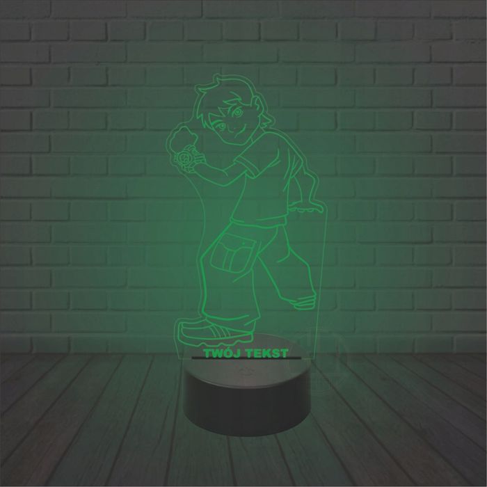 Lampka nocna na biurko LED 3D grawer BEN 10
