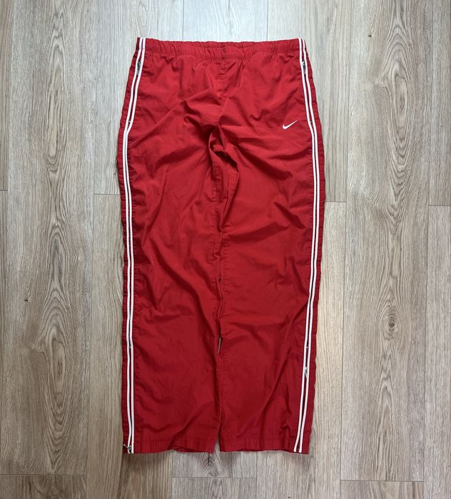 Nike Vintage Damskie S Baggy Szerokie Spodnie Trackpants Rap Streetwear