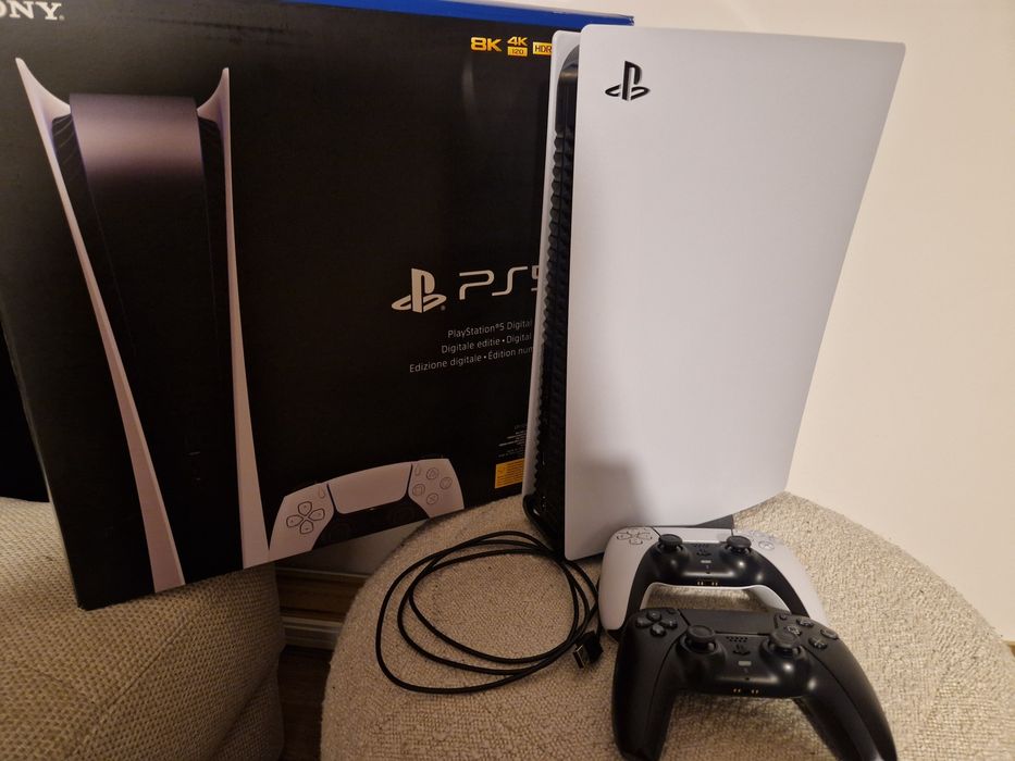 Sony PlayStation 5 Digital Edition 825 GB Wi-Fi Czarny, Biały+ssd sama