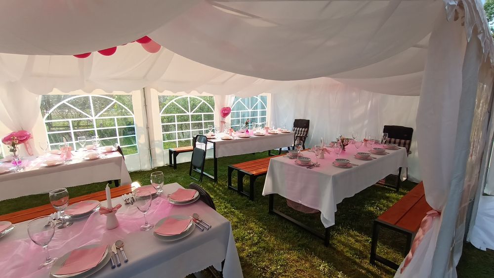 Namiot imprezowy na wynajem na imprezę chrzciny komunie wesele