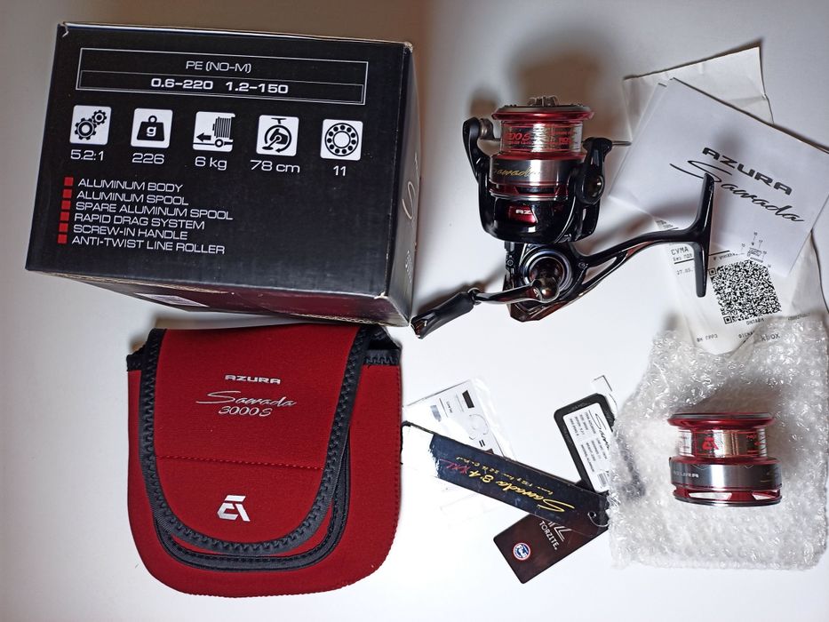Котушка спінінгова Azura Sawada 3000S