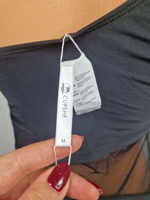 Strój kostium kąpielowy jednoczęściowy cupshe premium M 38 nowy czarny