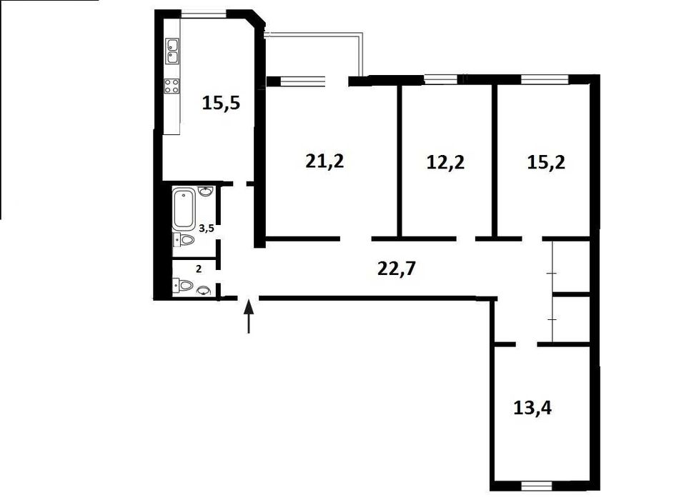 Багатокімнатна квартира за адресою вул. Шевченка (площа 112 м²) - Atlanta.ua - фото 2
