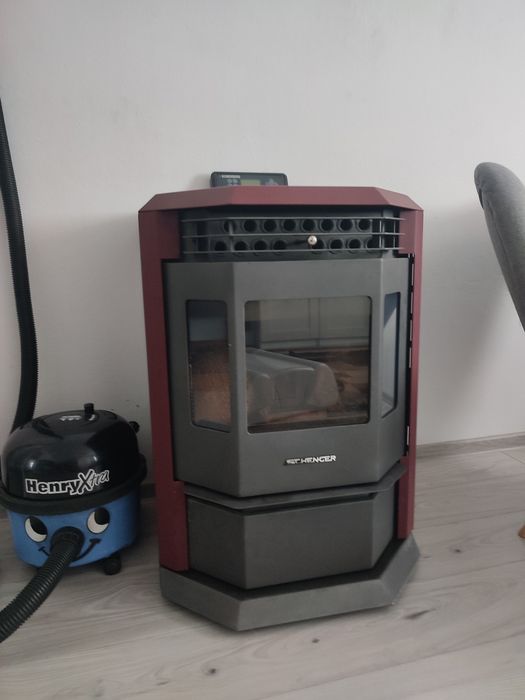 Piec na pellet SCHENGER HLP3602 9,3kW A++ W pełni automatyczny ECO+TIMER Czerwony