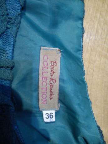 Sukienka r.36 Beata Rębowska zielona szmaragdowa koronka polecam