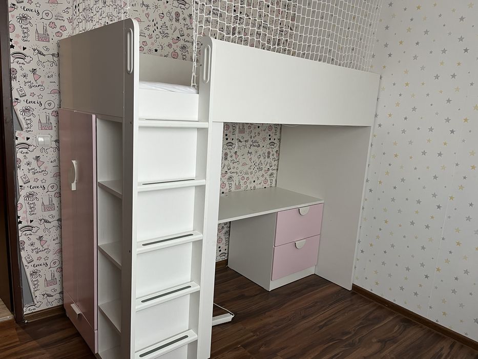 Meble lóżko antresola smastad ikea