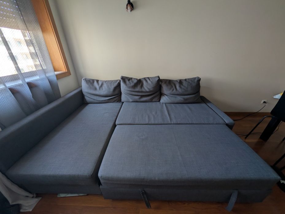 Sofá cama - Cinzento