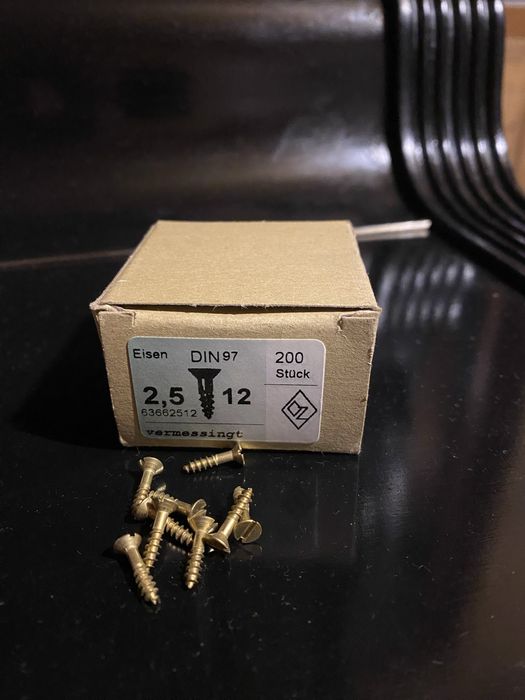 Шуруп для фортепіано, піаніно 2,5х12мм