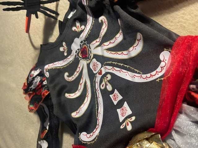 Strój karnawałowy - Dia de Muertos, kościotrup, Halloween, bal 3-4y