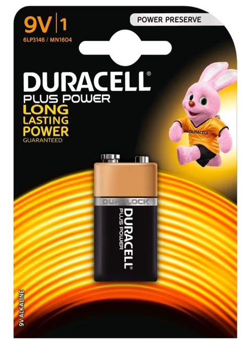Bateria alkaliczna Duracell Plus Power 9V, 6LP3146 i MN1604