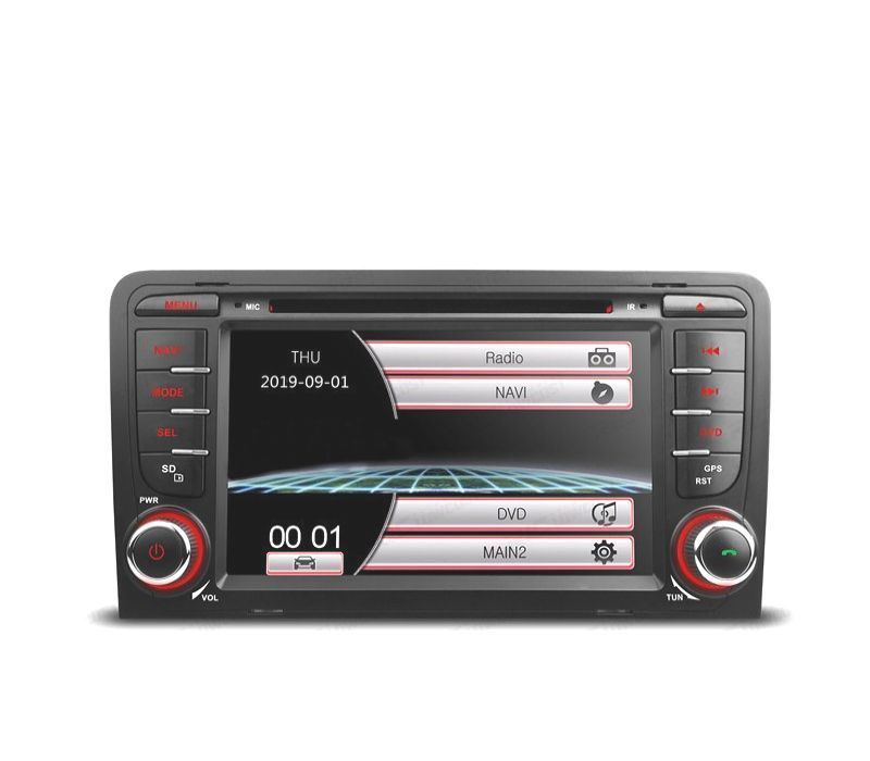 AUTO RADIO 2DIN 7" PARA AUDI A3 8P 03-12 USB GPS TACTIL HD