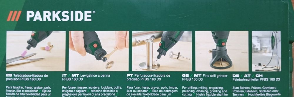 Perfuradora-lixadora de precisão Parkside