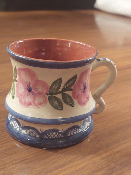 2 canecas barro pintado