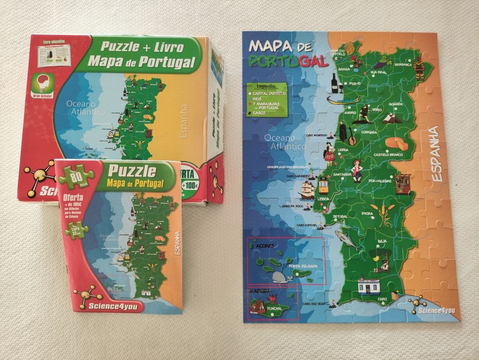 Puzzle Mapa de Portugal Science4You