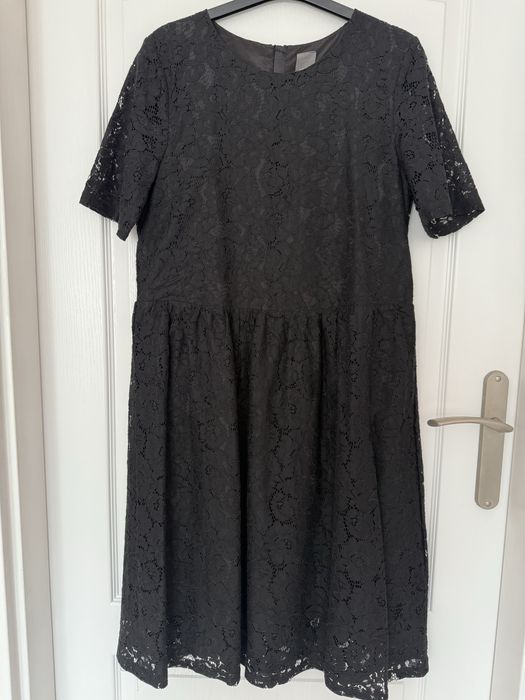 Sukienka Ichi koronkowa czarna