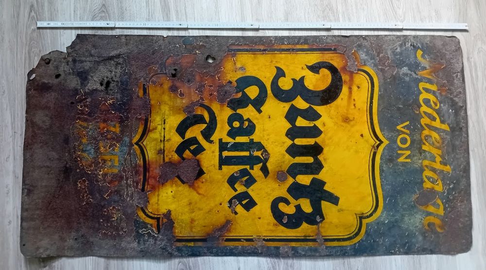 Szyld Zuntz kaffee tee 120x60cm