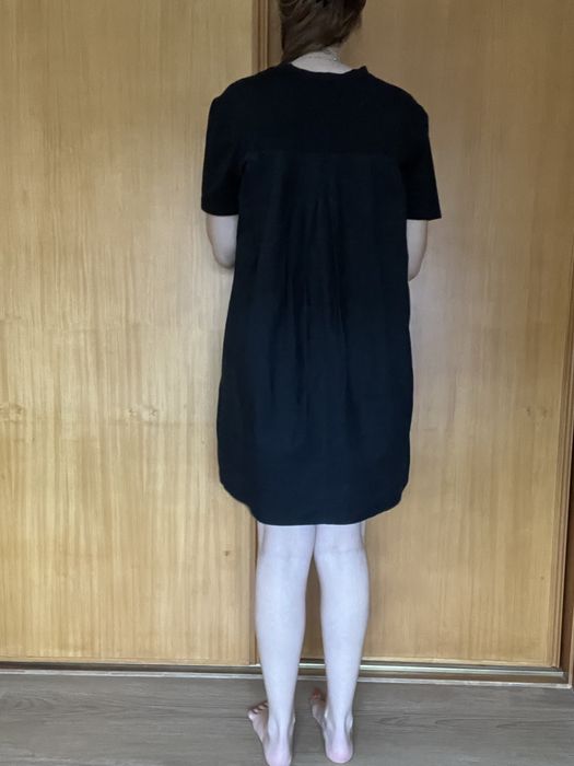 Vestido preto, zara, tam S
