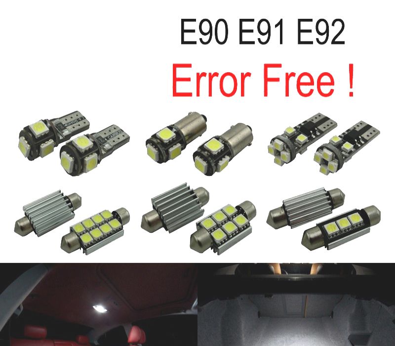 KIT COMPLETO 10 LAMPADAS LED INTERIOR BMW SERIE 3 E90 E91 E92 06-11