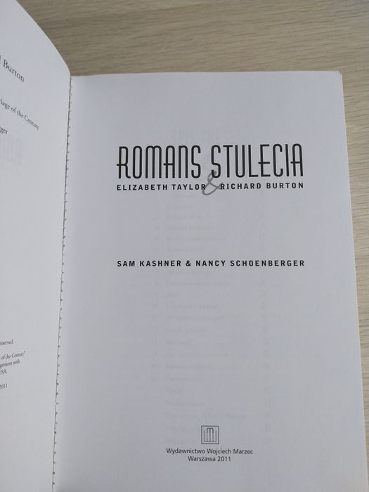 Książka Romans Stulecia Elizabeth Taylor&Richard  Burton