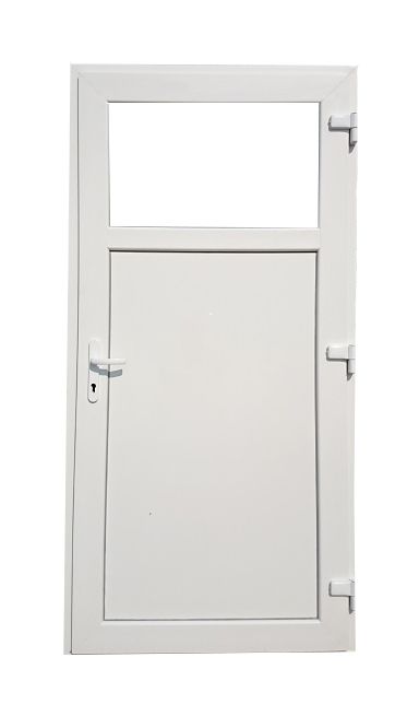 Drzwi PCV gospodarcze 90x200 białe magazynowe warsztatowe zewnętrzne