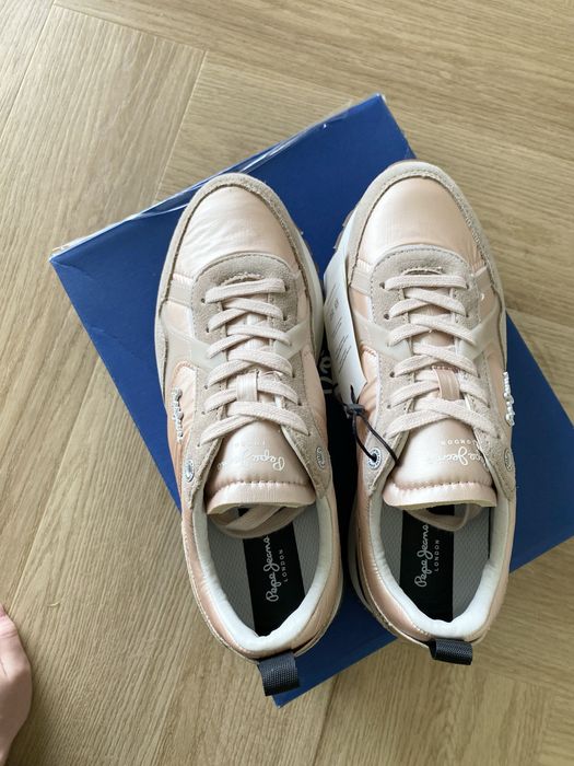 Nowe sneakersy Pepe Jeans r. 37 ari gala rose gold