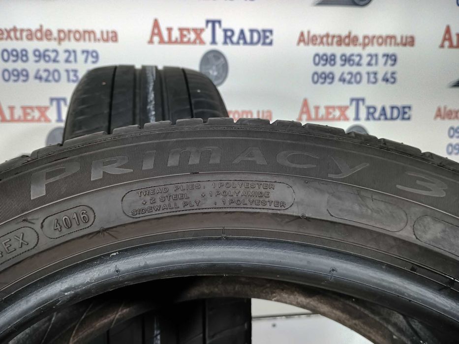 2 шт. 205/50 R17 Michelin Primacy 3 літні шини вживані