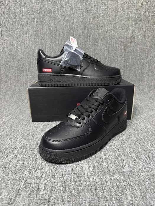 Nowe trampki Nike Air Force 1 Low Supreme Czarny buty R.42