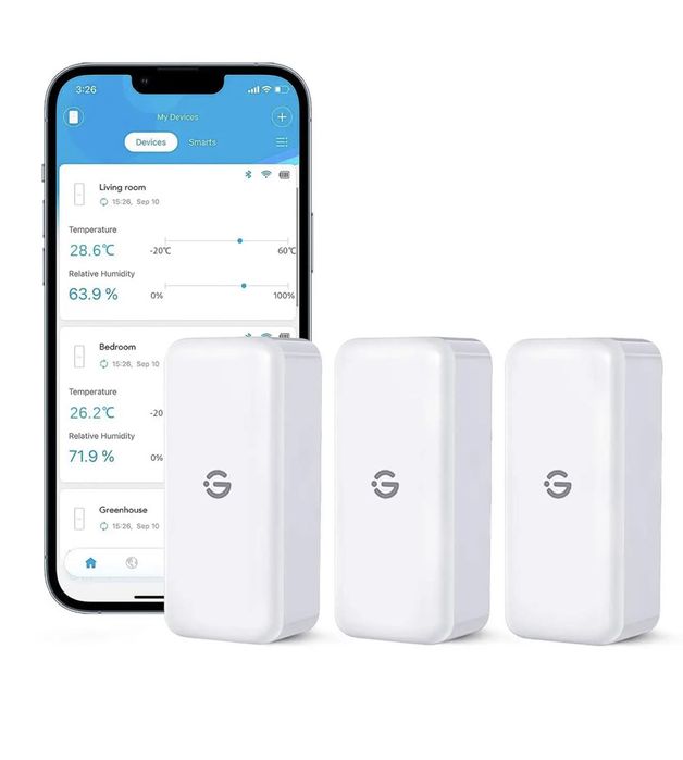 Термометр-гигрометр Govee Life Bluetooth 3 шт мини датчика