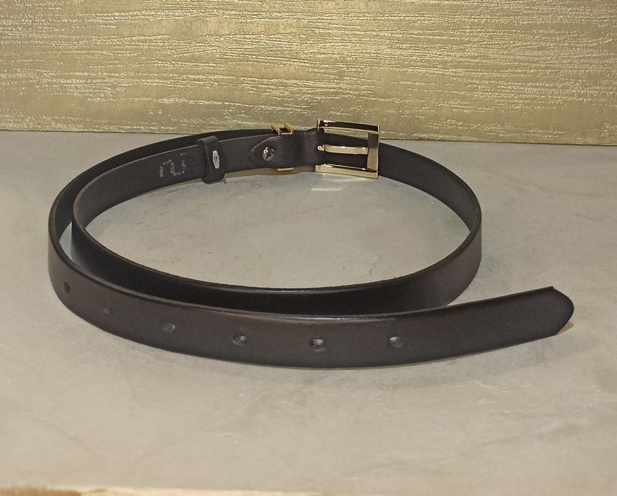 Ремень женский кожаный пояс узкий ремінь жіночий шкіряний пасок