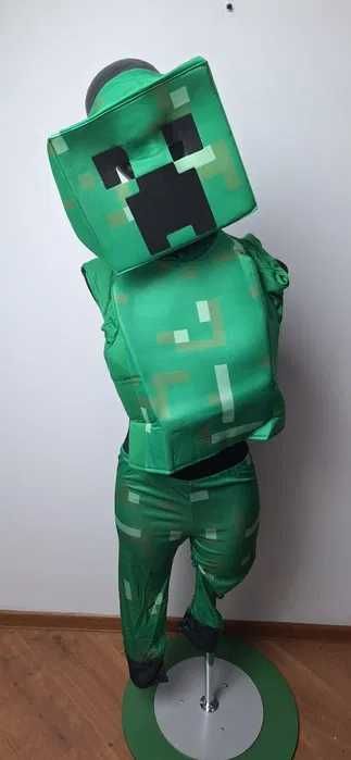 Strój przebranie na bal karnawał Creeper Minecraft 6-7 lat r. 116/122