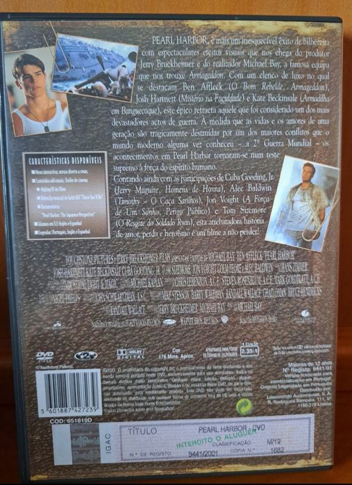 DVD edição especial 2 DVDs Pearl harber