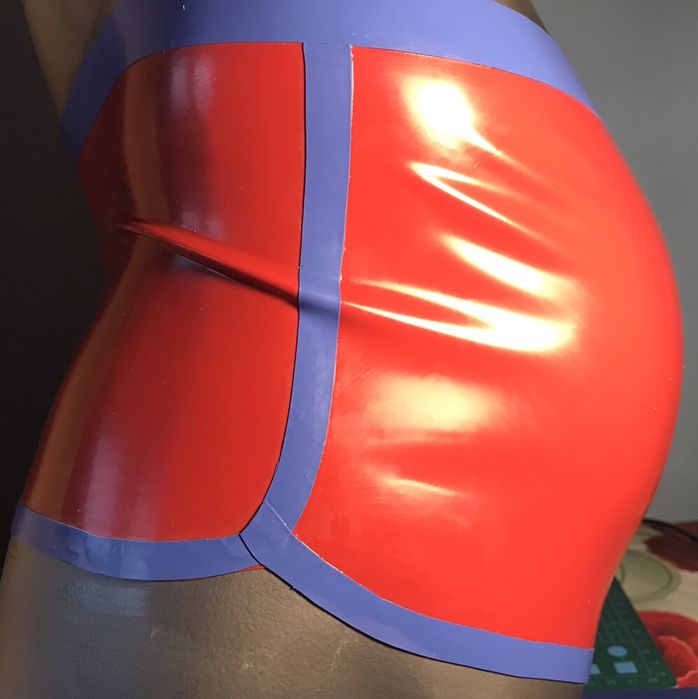 Bokserki szorty retro kąpielówki Latex Lateks