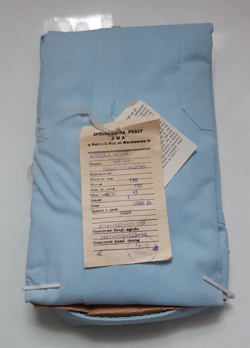 Unikat Koszula męska , Spółdzielnia Pracy ,,EWA''r.p. 1989