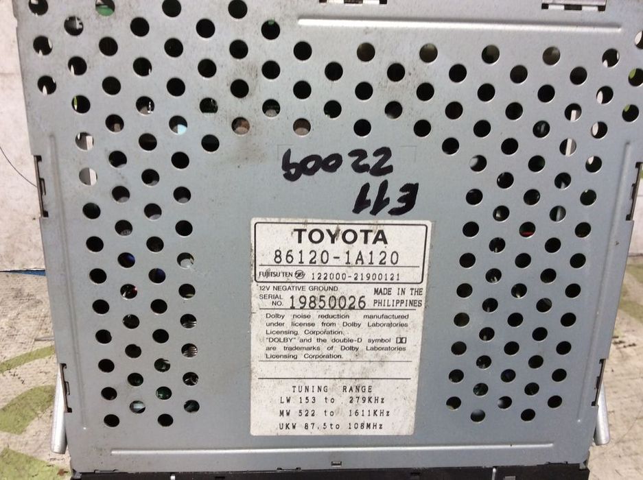 Rádio Toyota Corolla E11 Ref. 86120-1A120