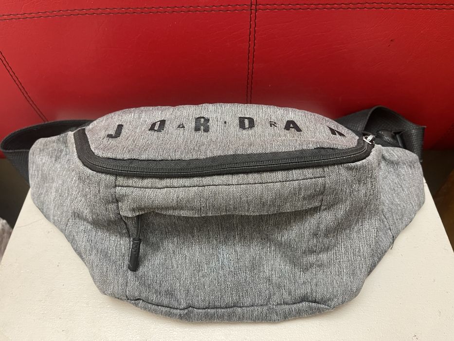 Mala/Pochete Jordan Air Crossbody Original - Cinza Mesclado