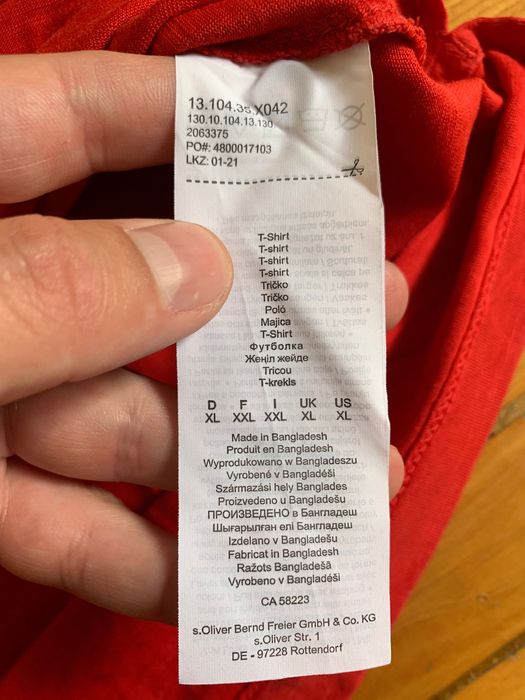 Классная мужская футболка поло s.Oliver оригинал