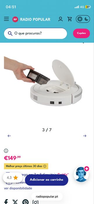 Vendo aspirador robot