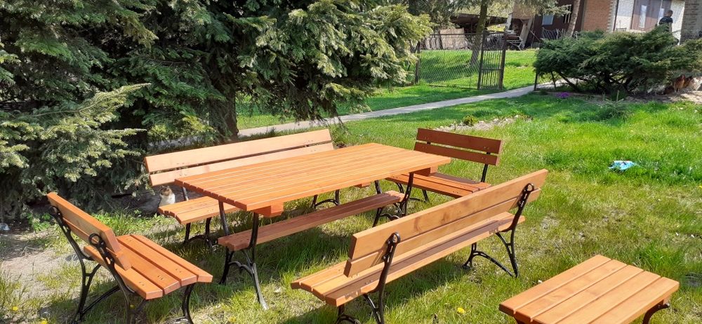 Meble ogrodowe Ławki ogrodowe nogi żeliwne