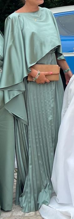 Vestido verde cerimónia