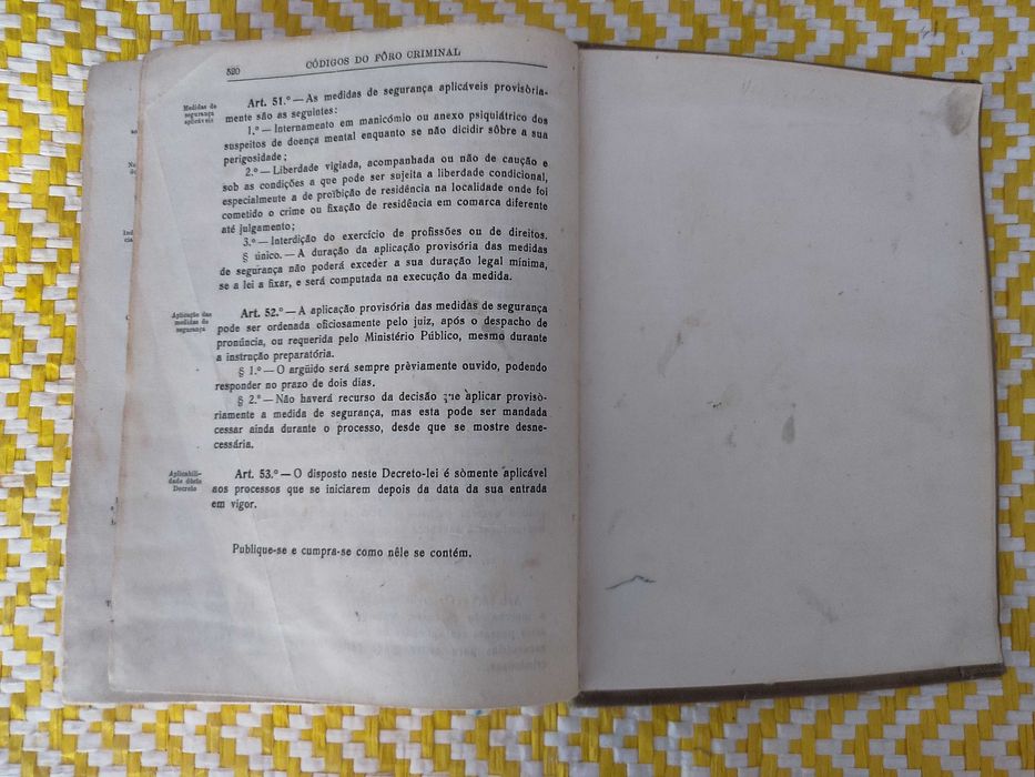 CÓDIGO PENAL PORTUGUÊS – 1886
Aprovado por decreto de 16  Set de 1886