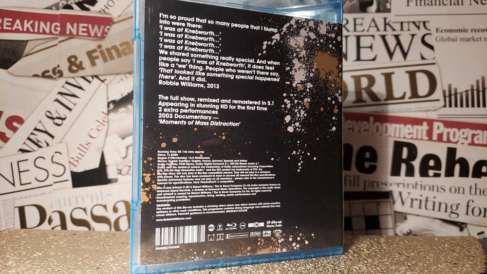 Robbie Williams - Live At Knebworth Koncert na płycie Blu-ray